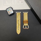 Correa de cuero Coach para Apple Watch Café-YHK244221710