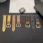 Correa de cuero para Apple Watch Coach negra-YHK244221710