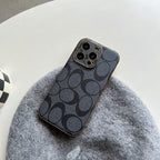 Classic iPhone Case Leather Black -QBK240513