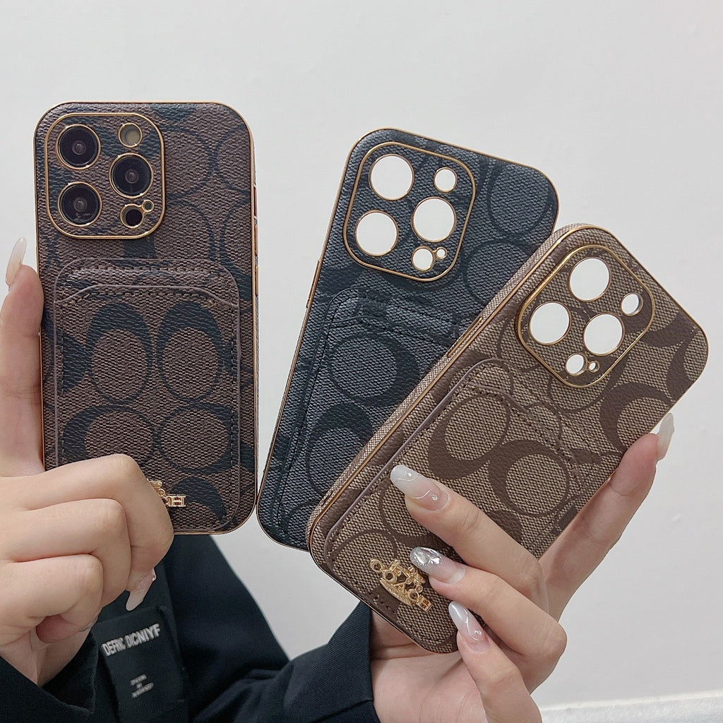Étui pour iPhone classique avec porte-cartes noir -KB241651