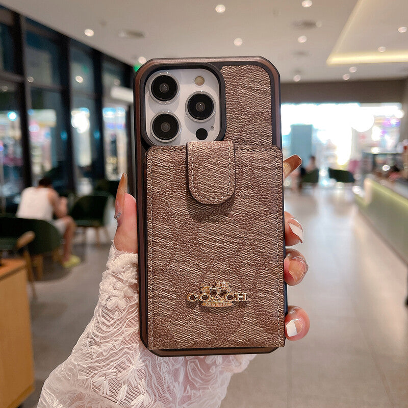 Κλασική θήκη iPhone με πορτοφόλι -LBK241416