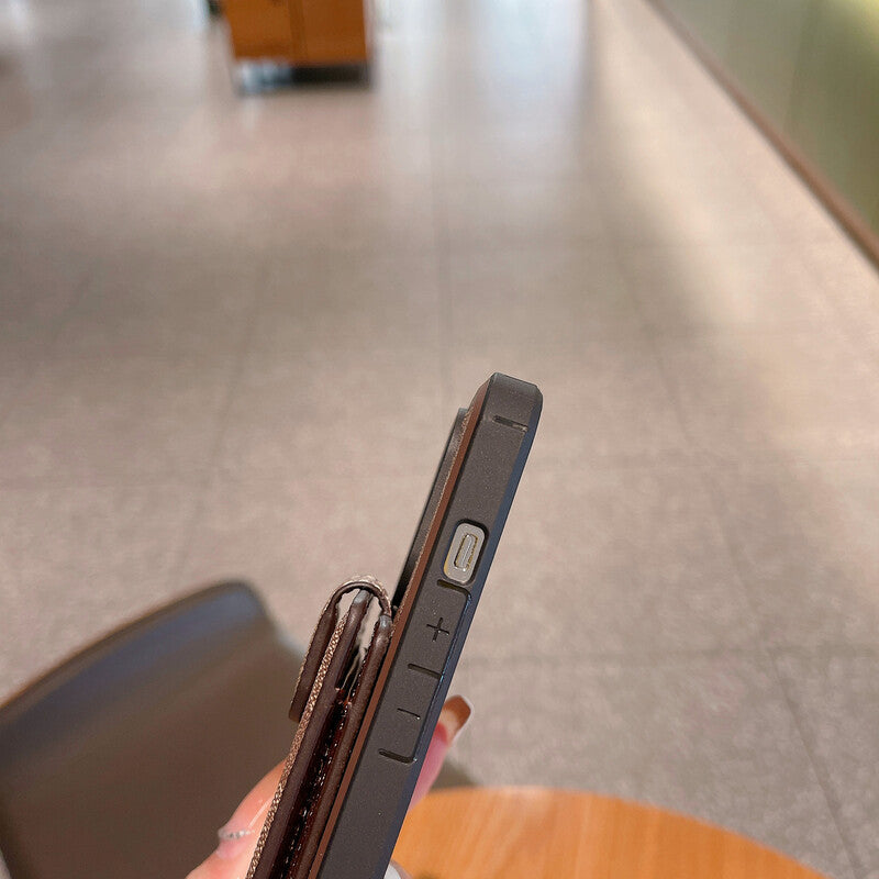 ウォレット付きクラシック iPhone ケース -LBK241416