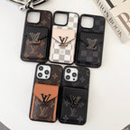 Luxe kaarttasje in kleur iPhone-hoesje