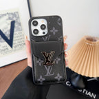 Luxe kaarttasje in kleur iPhone-hoesje