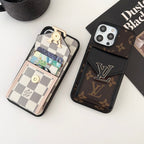 Luxe kaarttasje in kleur iPhone-hoesje