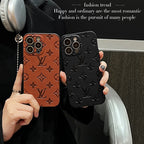 Luxuriöse iPhone-Hülle aus farbigem Leder