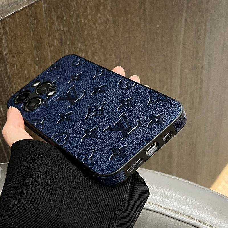Luxuriöse iPhone-Hülle aus farbigem Leder