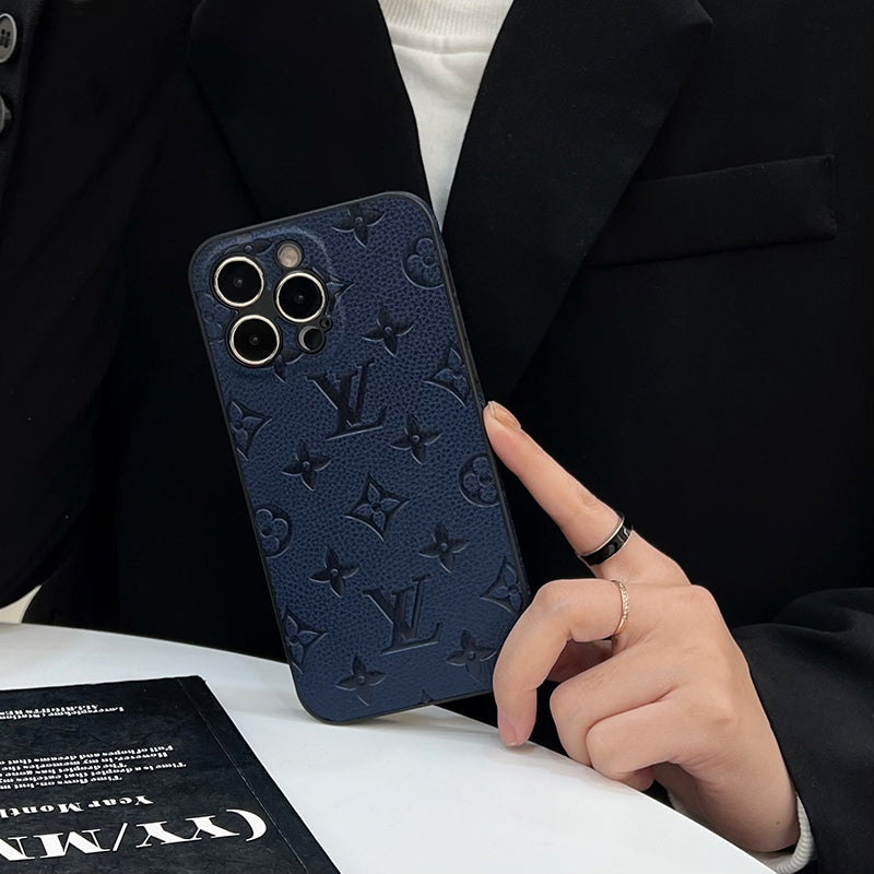 Luxuriöse iPhone-Hülle aus farbigem Leder