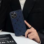 Luxuriöse iPhone-Hülle aus farbigem Leder