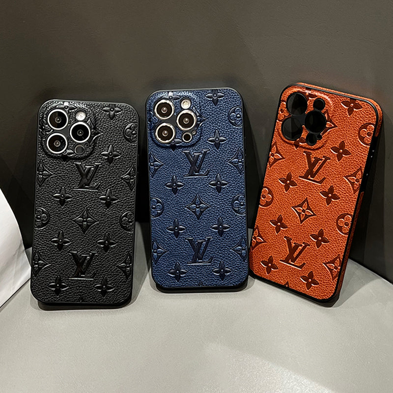 Luxuriöse iPhone-Hülle aus farbigem Leder