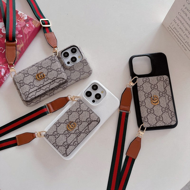 Premium Card Bag Crossbody Classic Case για iPhone