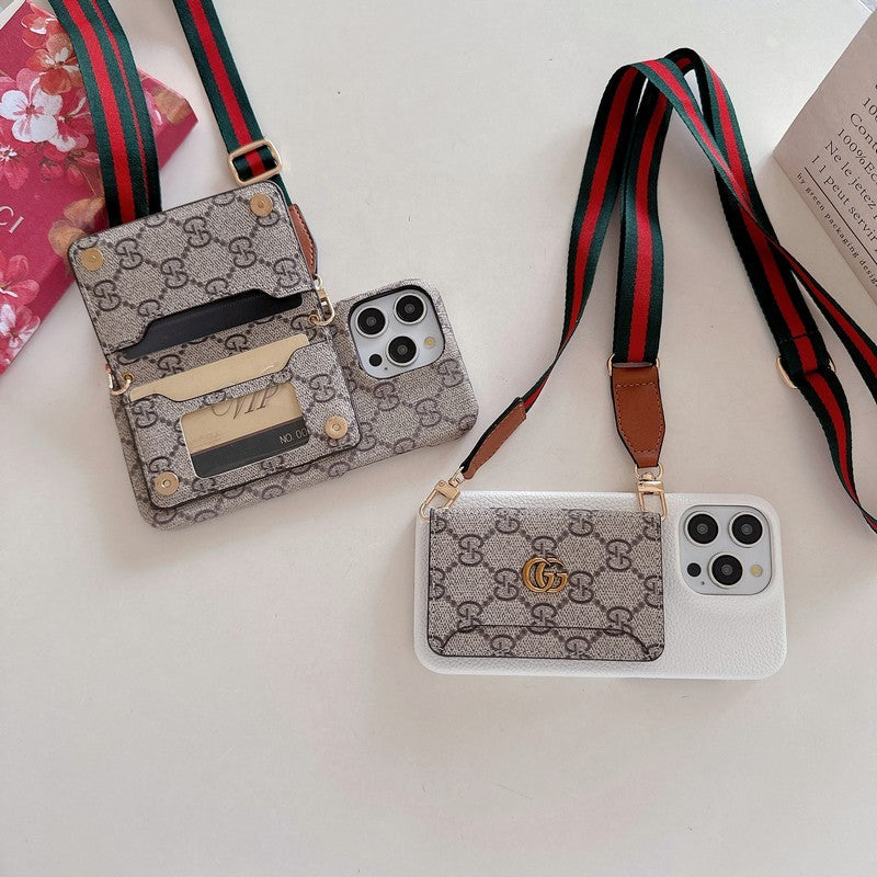 Premium Card Bag Crossbody Classic Case για iPhone