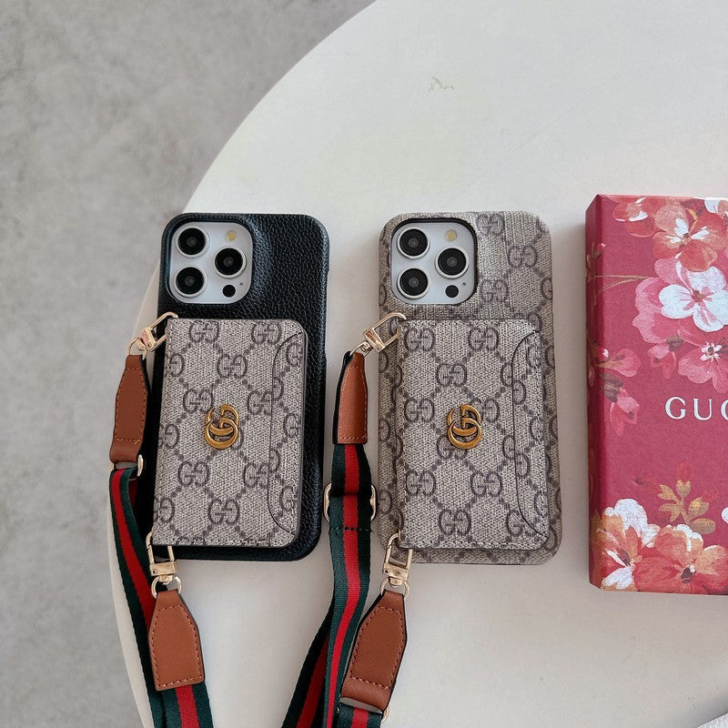 Premium Card Bag Crossbody Classic Case για iPhone