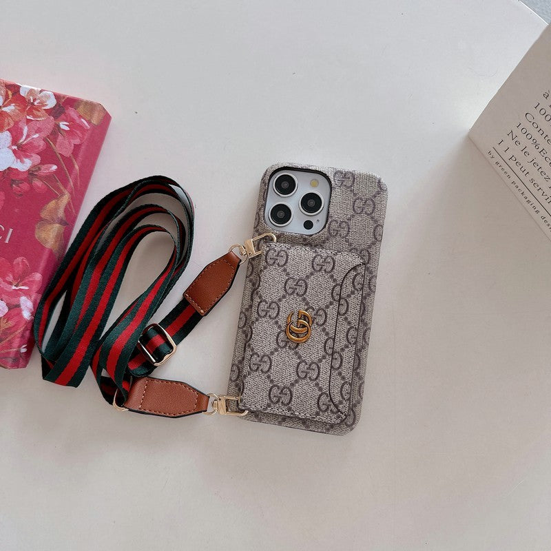 Premium Card Bag Crossbody Classic Case για iPhone
