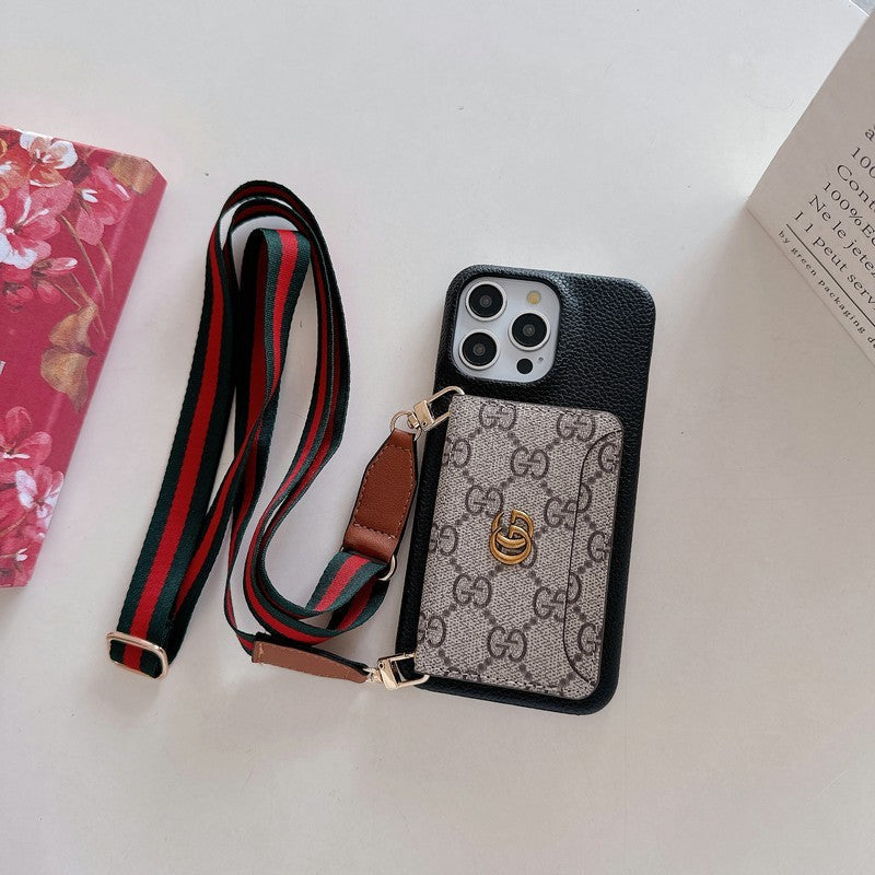 Premium Card Bag Crossbody Classic Case για iPhone