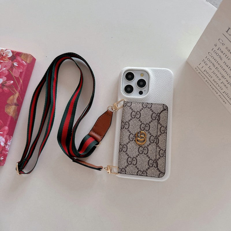 Premium Card Bag Crossbody Classic Case για iPhone