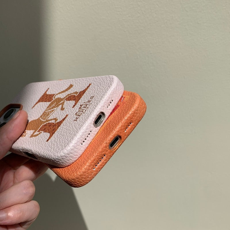 Klassiskt läderfodral för iPhone