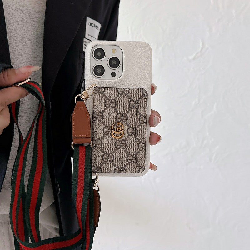 Premium Card Bag Crossbody Classic Case για iPhone