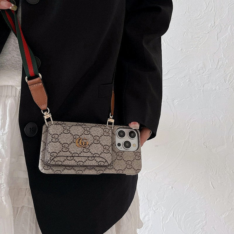 Premium Card Bag Crossbody Classic Case για iPhone