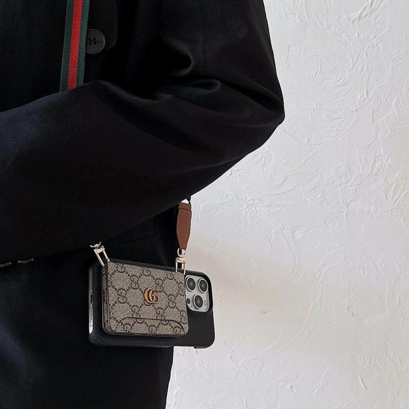 Premium Card Bag Crossbody Classic Case για iPhone