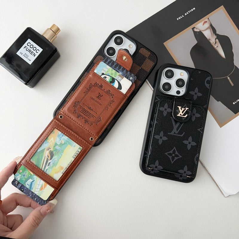 Luxury Black & White Card Bag iPhone Case