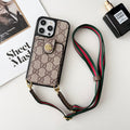 Torba na karty Premium Etui na iPhone'a z łańcuszkiem na ramię