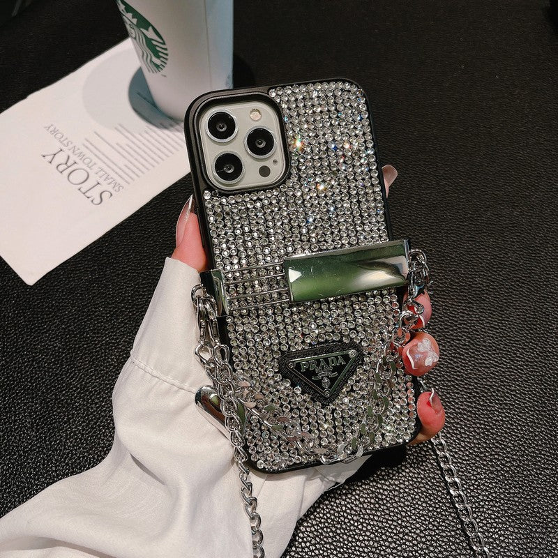 Θήκη iPhone πολυτελείας Diamond Crossbody Chain