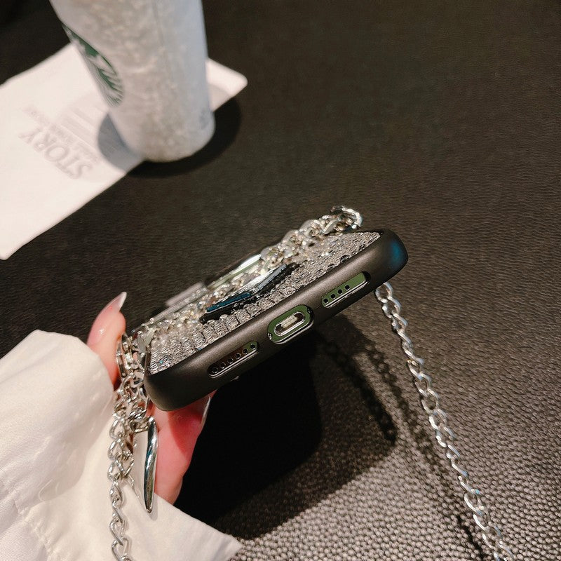 Θήκη iPhone πολυτελείας Diamond Crossbody Chain