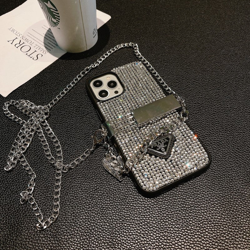 Θήκη iPhone πολυτελείας Diamond Crossbody Chain
