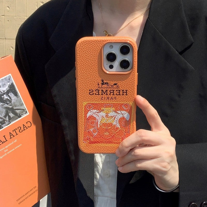 Klassiskt läderfodral för iPhone