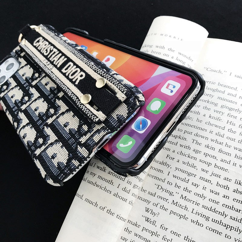 Capa para iPhone com pulseira clássica da moda