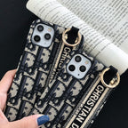 Capa para iPhone com pulseira clássica da moda