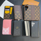 삼성용 모노그램 가죽 카드 커버 갤럭시 케이스