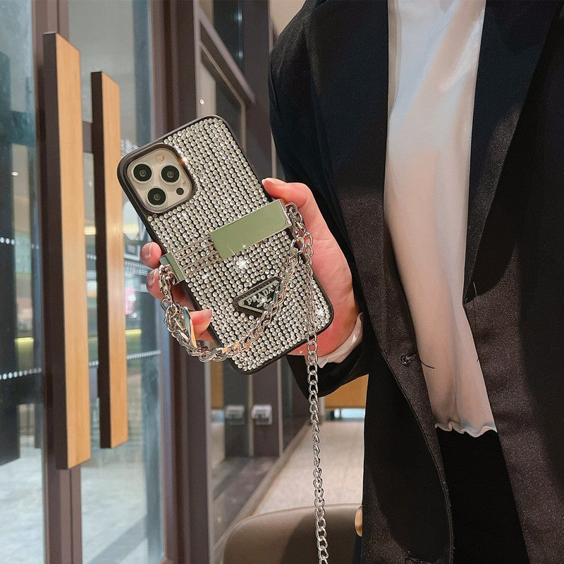 Θήκη iPhone πολυτελείας Diamond Crossbody Chain