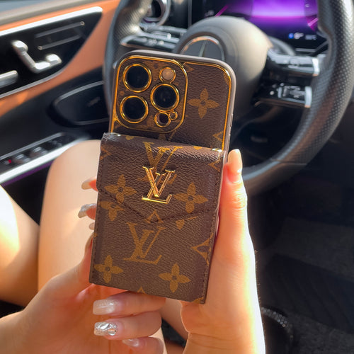Étui pour iPhone avec porte-cartes de luxe classique