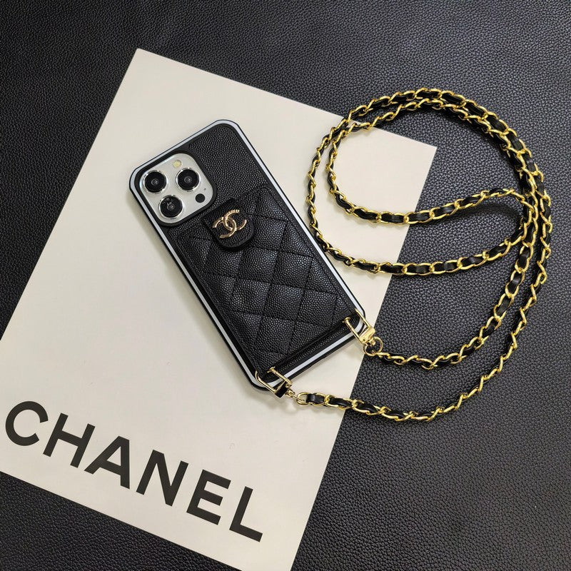 Elegáns Crossbody bőr iPhone tok