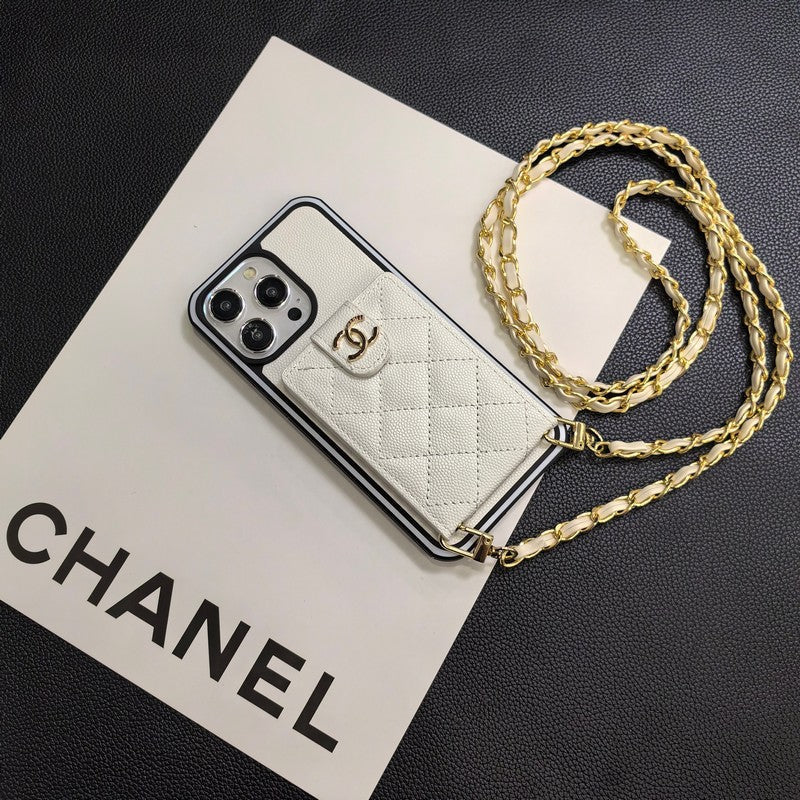 Elegáns Crossbody bőr iPhone tok