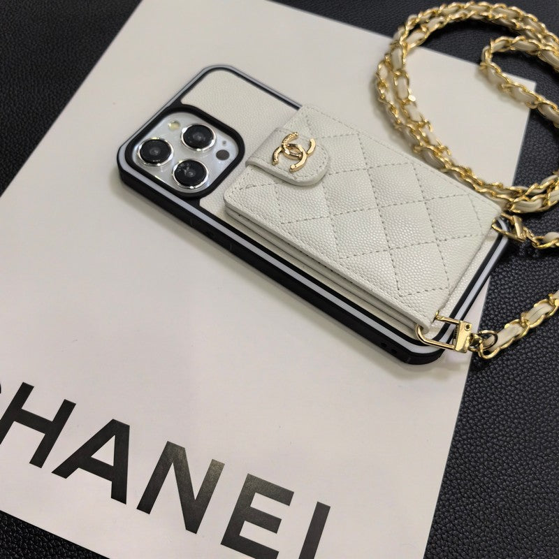 Elegáns Crossbody bőr iPhone tok