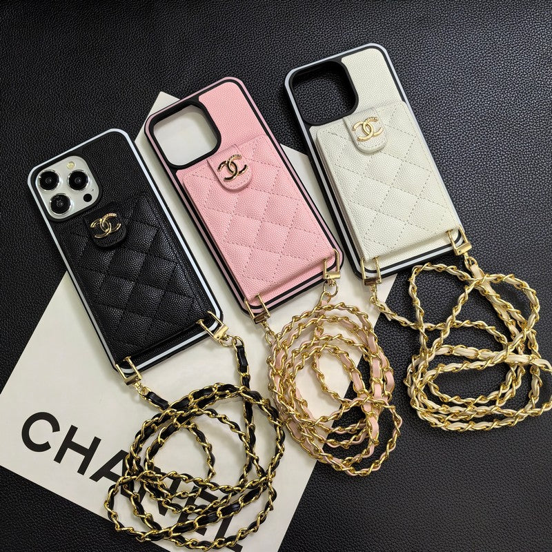 Elegáns Crossbody bőr iPhone tok
