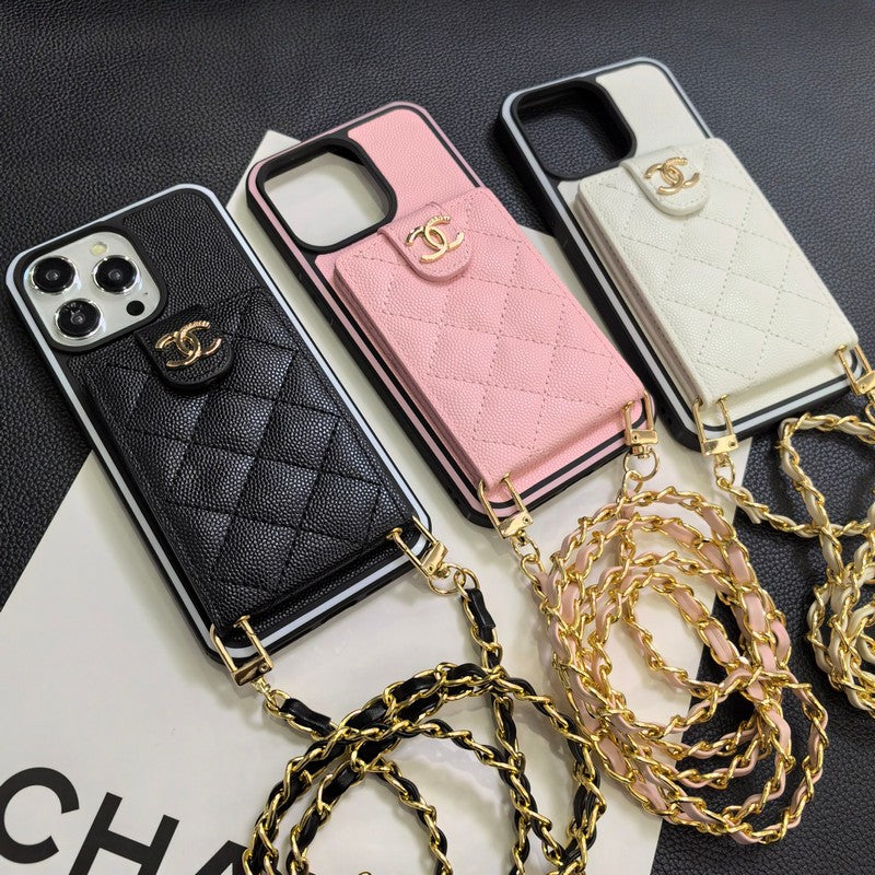 Elegáns Crossbody bőr iPhone tok