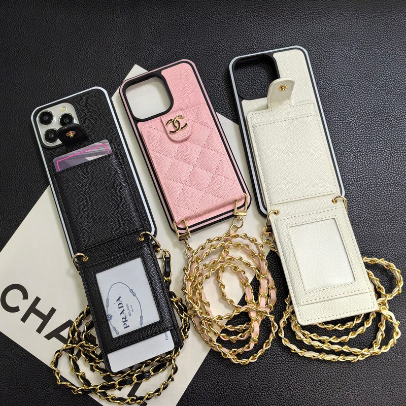 Elegáns Crossbody bőr iPhone tok