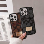 Classic Card Bag Leather iPhone Case