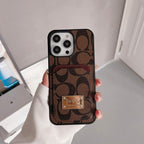 Classic Card Bag Leather iPhone Case