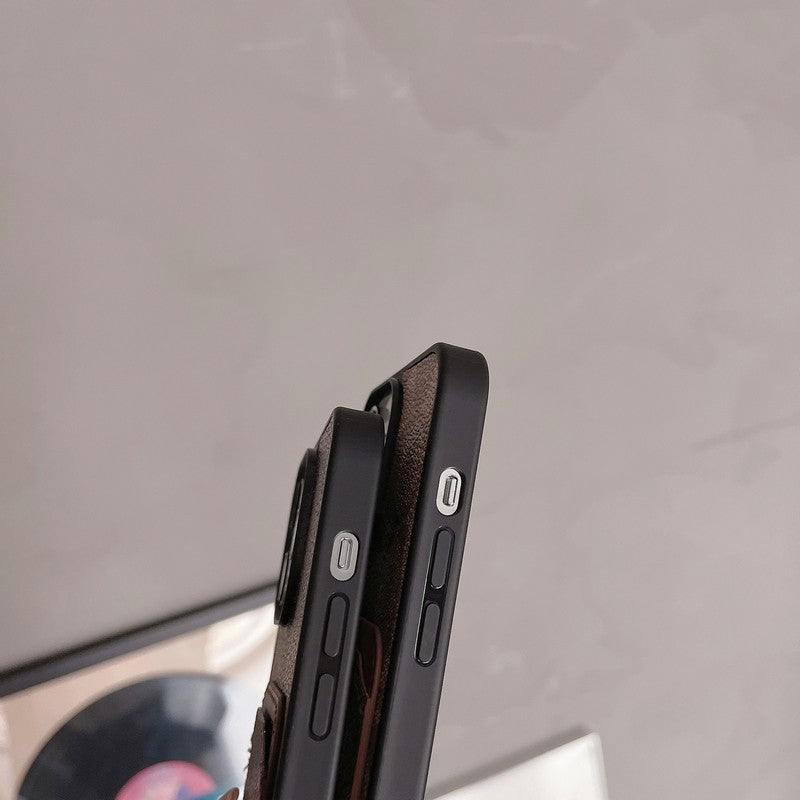 Étui pour iPhone en cuir pour sac à cartes classique
