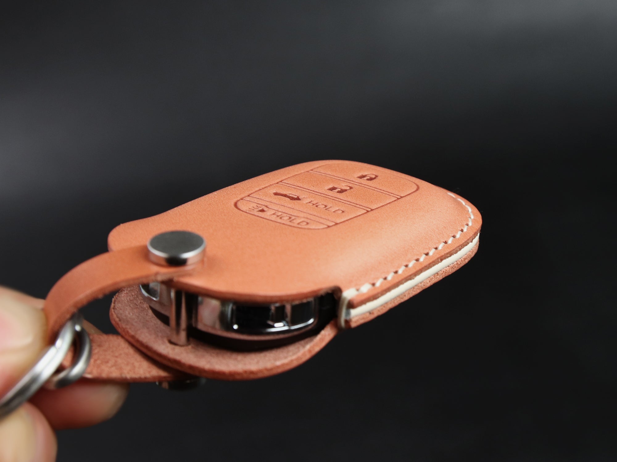 Leather car key Case for Honda [2-4/5/7] Key Fob