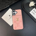Luxuriöse iPhone-Hülle mit Kartenetui in klassischer Farbe