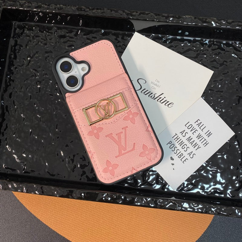 Θήκη για iPhone με χρυσό λογότυπο τσάντας πολυτελείας