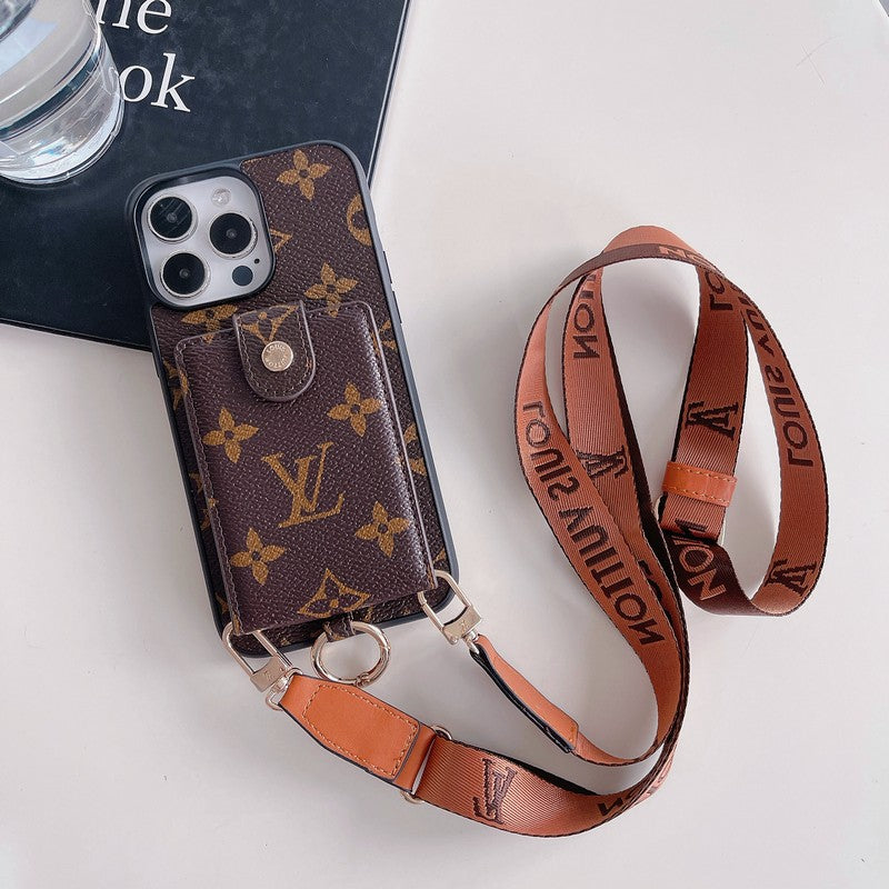 Τσάντα κάρτας πολυτελείας Κλασική θήκη για iPhone