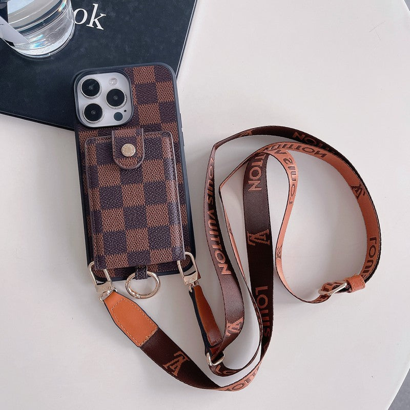 Τσάντα κάρτας πολυτελείας Κλασική θήκη για iPhone