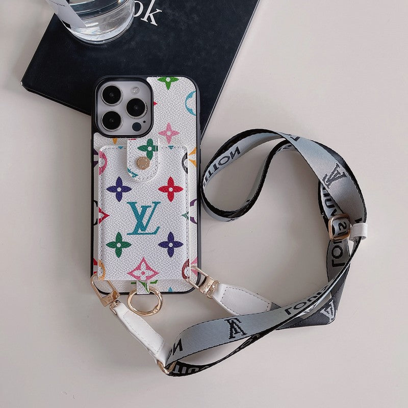 Τσάντα κάρτας πολυτελείας Κλασική θήκη για iPhone